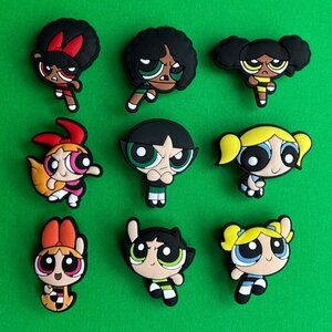The Powerpuff Girls Crocs Shoe Charms Set of 9 - jibbitz Charms